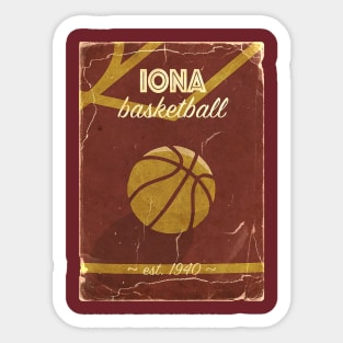 COVER SPORT - IONA BASKETBALL EST 1940 Sticker